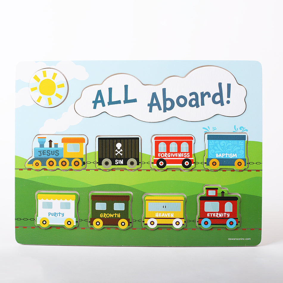 Wood Chunky Faith Puzzles | Christian Educational Puzzles for Children