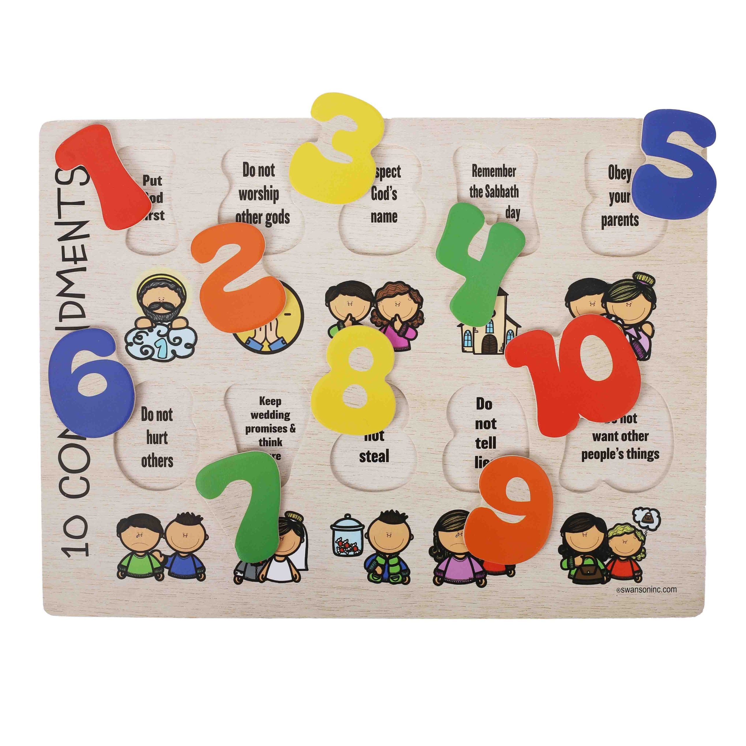 PUZZLE WOOD TEN COMMANDMENTS
