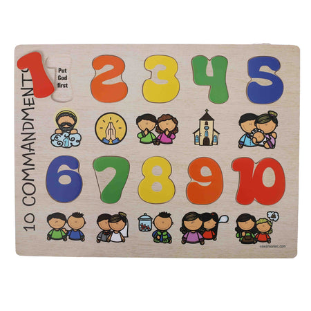 PUZZLE WOOD TEN COMMANDMENTS