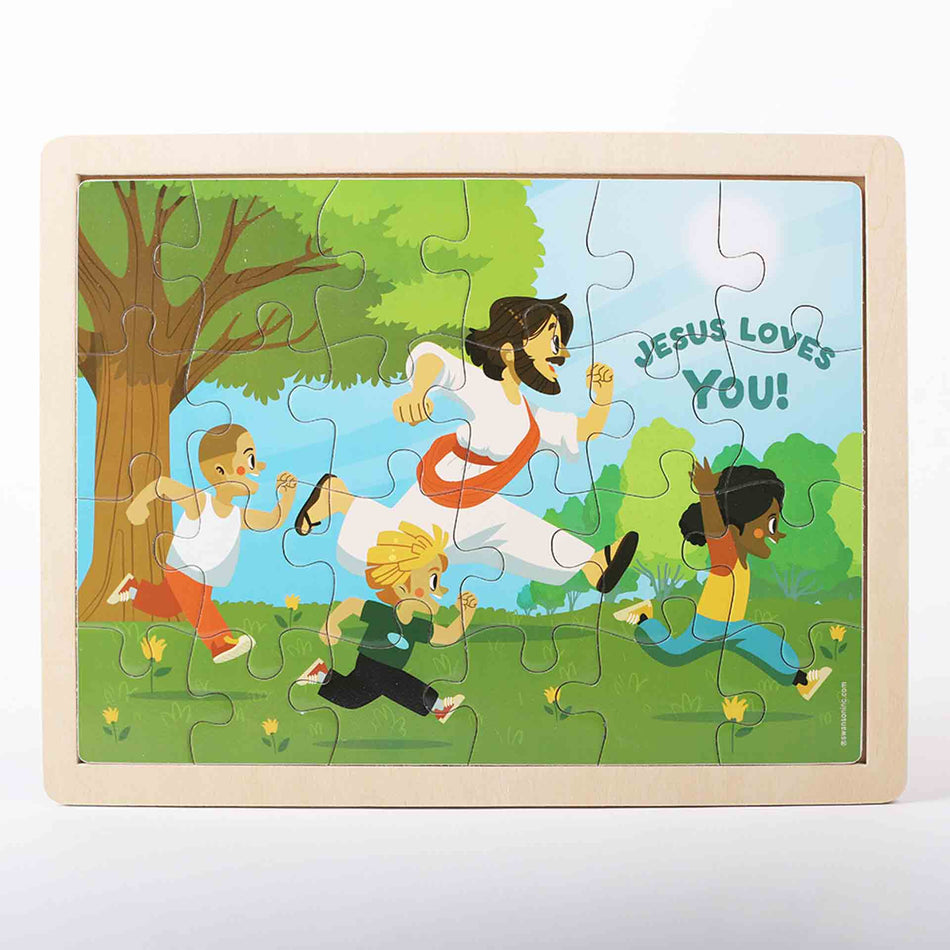 Wooden Puzzle - Jesus Loves You! by Swanson Christian Products