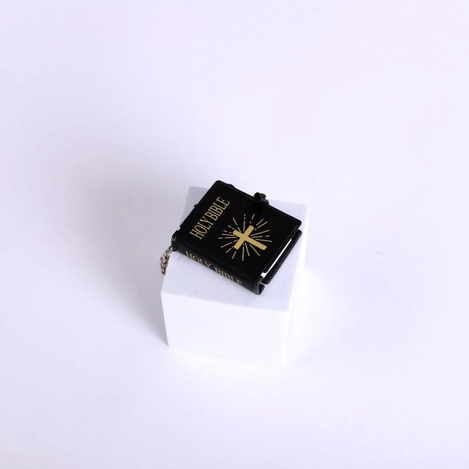 Mini Bible Keychain Black - Pk6
