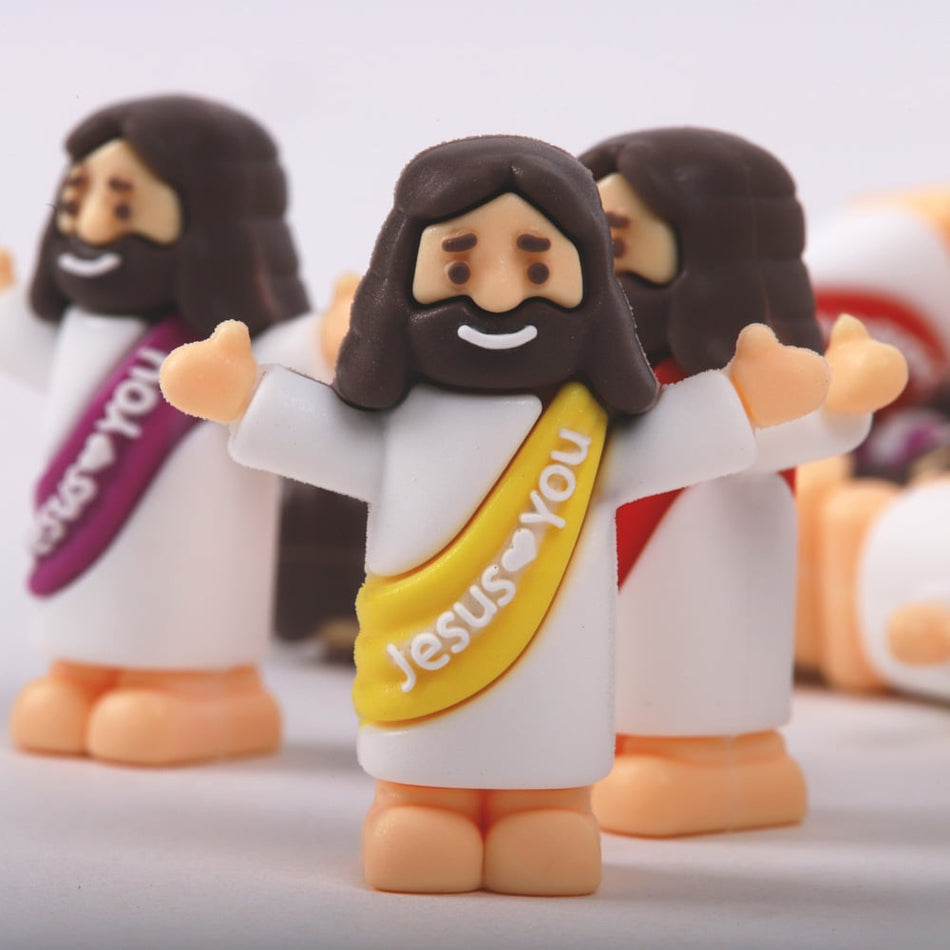 Little Jesus Figures - Mini Pocket Jesus Figurines, Pack of 10 by Swanson Christian Products, product view 2