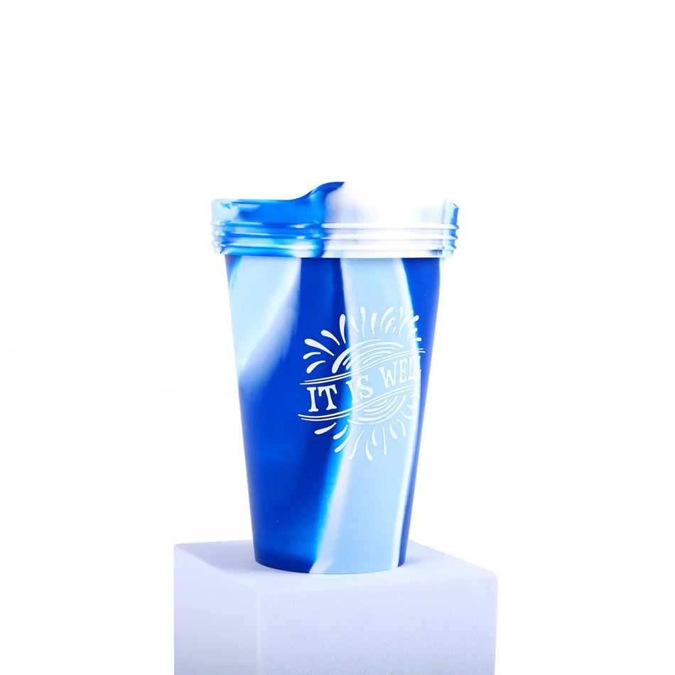 Silicone Faith Cups | Christian Inspirational Reusable Cups (16 oz)