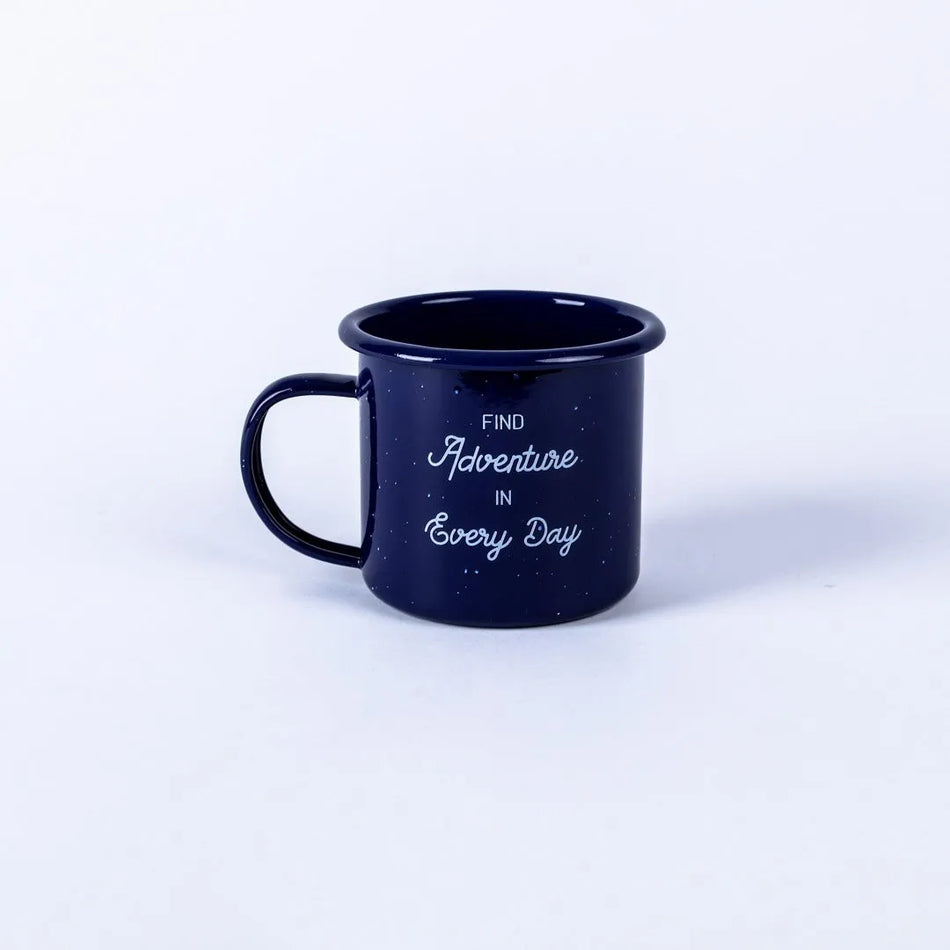 12 oz Cobalt Campfire Mug “Explore”