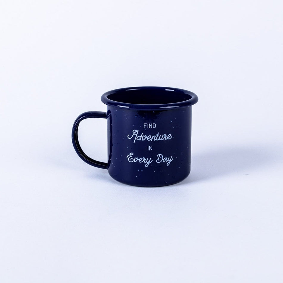 12 oz Cobalt Campfire Mug "Explore" by Swanson Christian Products, product view 2