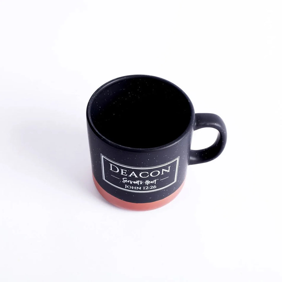 Mug Deacon Black 13Oz by Swanson Christian Products, product view 2