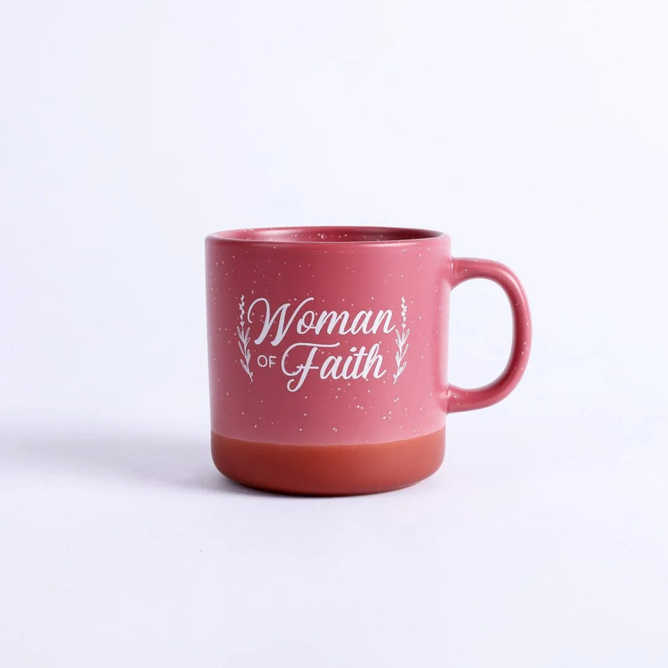 Mug Woman Of Faith 13 Oz Deep Rose by Swanson Christian Products