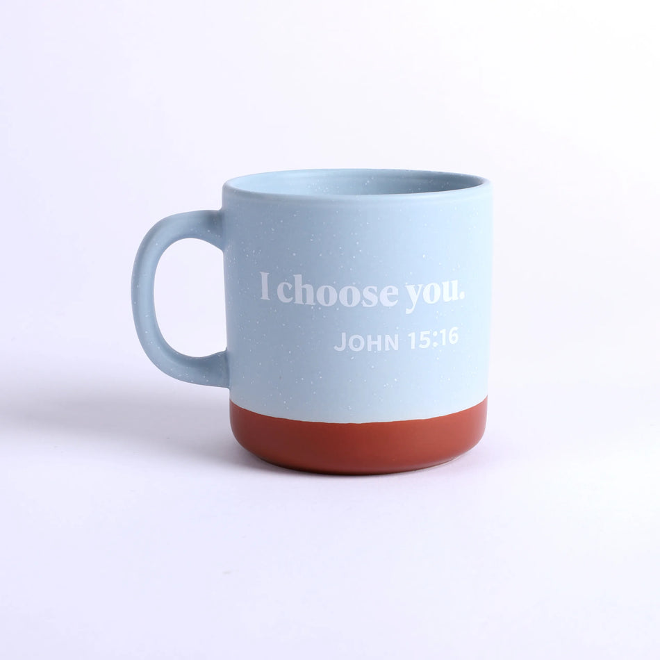 13 oz Mug - Chosen - Light Blue by Swanson Christian Products, product view 2