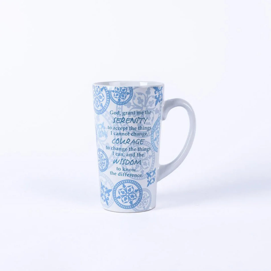 Mug Latte Serenity Courage Wisdom 16Oz