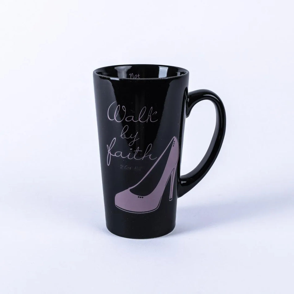Latte Mug – Walk By Faith – 16 oz
