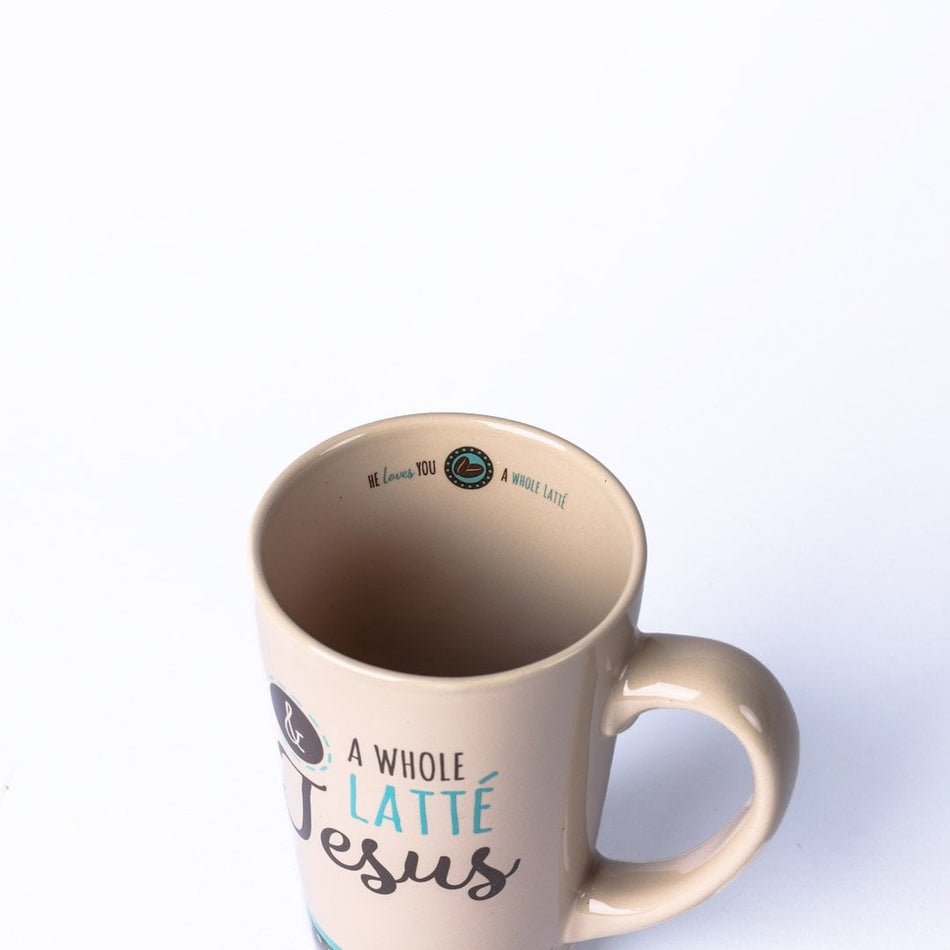 Latte Mug - Whole Latte Jesus - 16 oz by Swanson Christian Products, product view 2