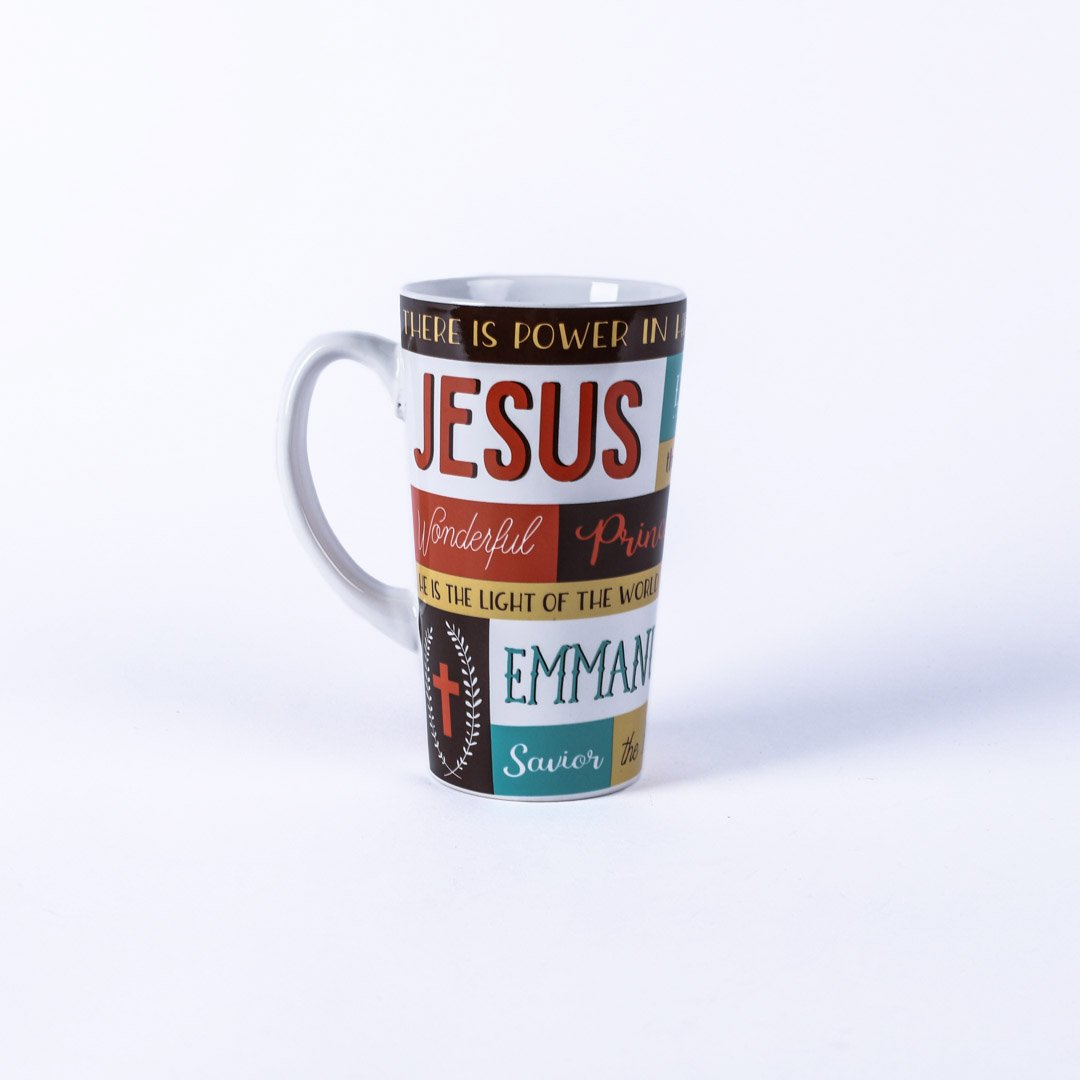 Latte Mug - Names Of Jesus - 16 oz by Swanson Christian Products