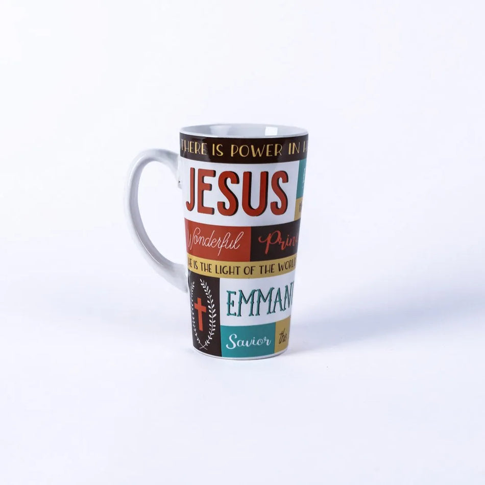 Latte Mug – Names Of Jesus – 16 oz