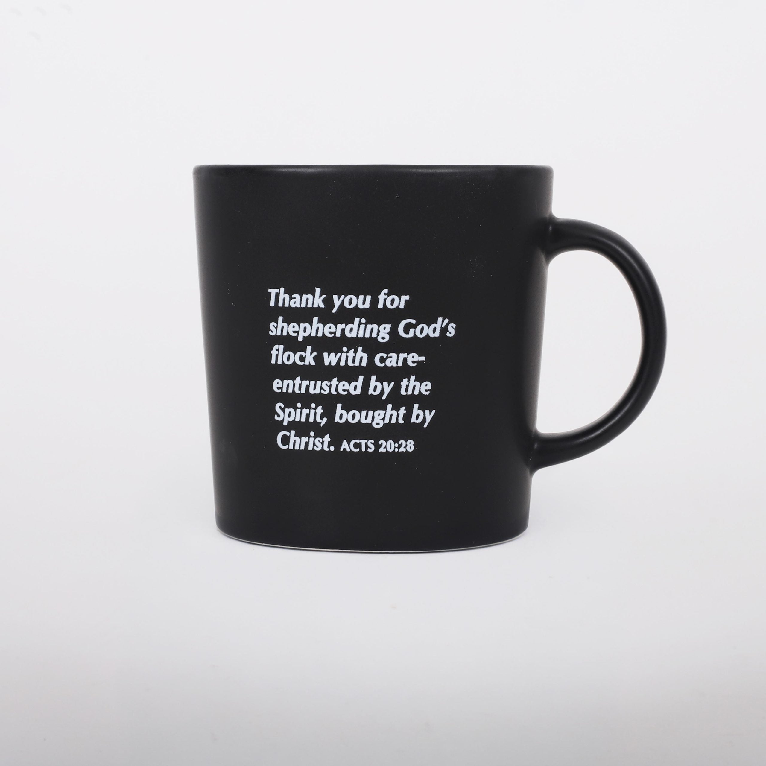 MUG PASTOR SERVING BLACK 12 OZ