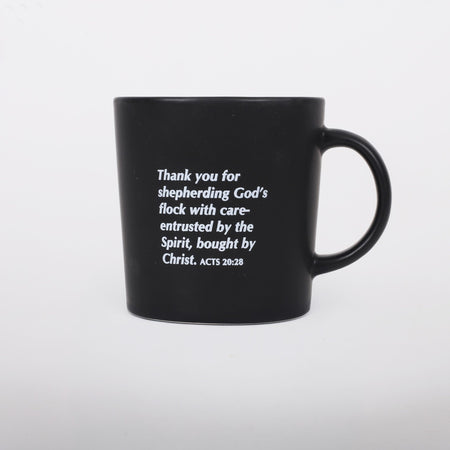 MUG PASTOR SERVING BLACK 12 OZ