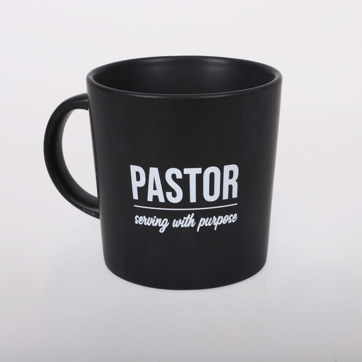 MUG PASTOR SERVING BLACK 12 OZ