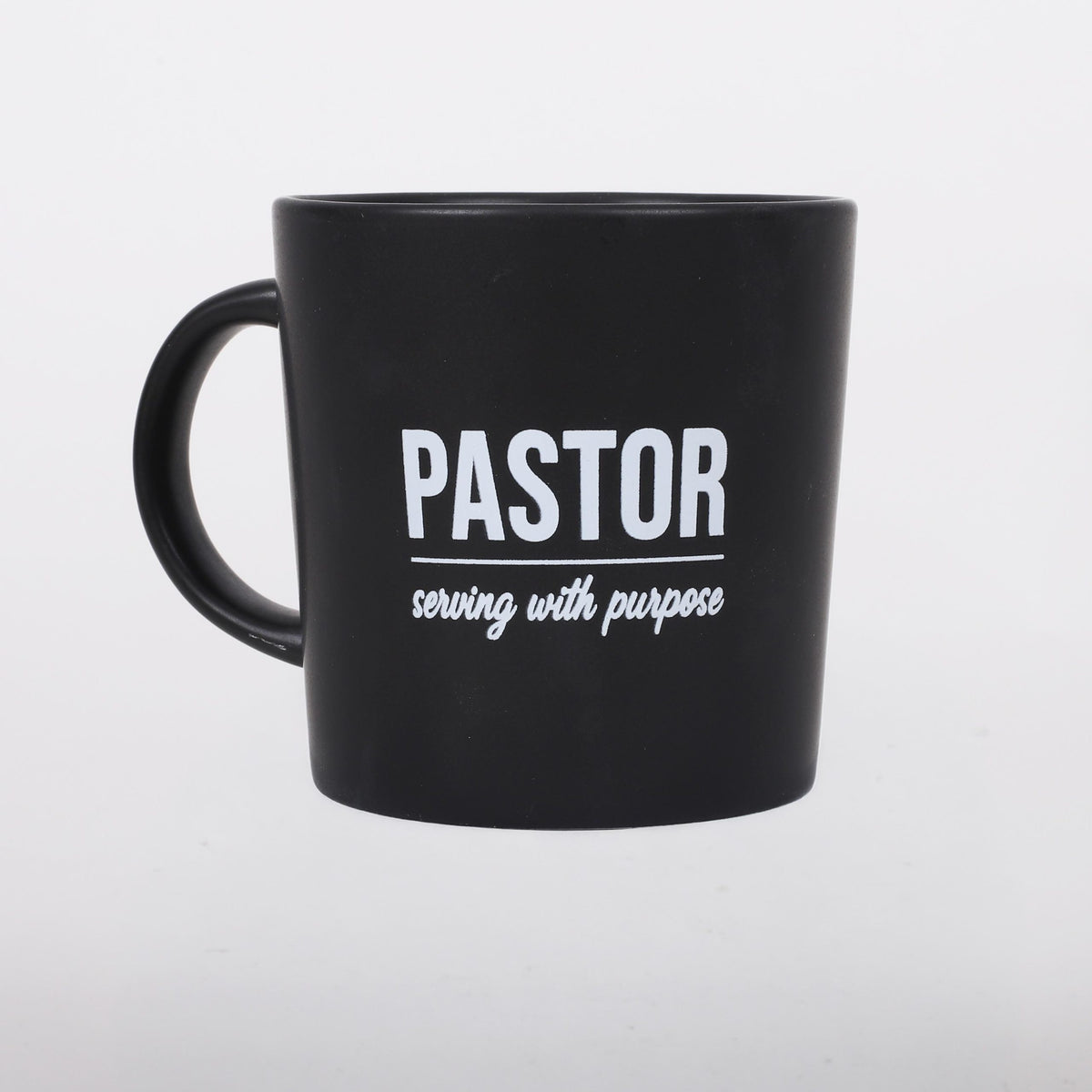 MUG PASTOR SERVING BLACK 12 OZ