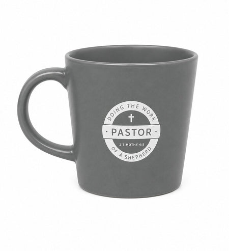 MUG PASTOR DOING GREY 12 OZ