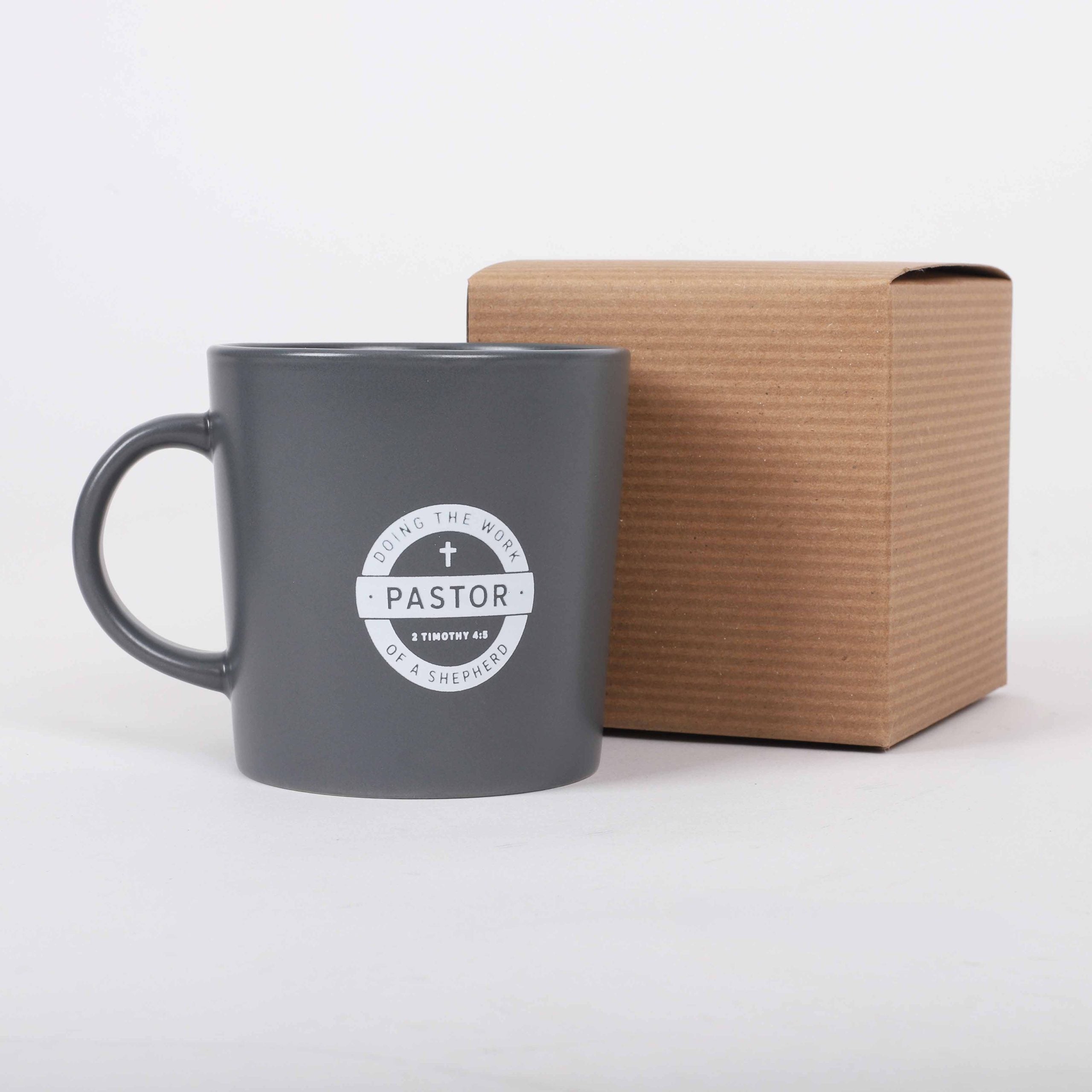 MUG PASTOR DOING GREY 12 OZ