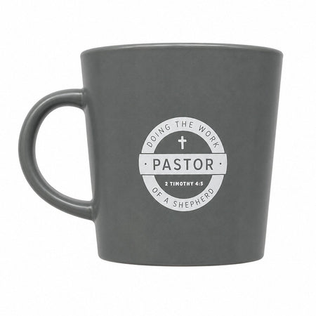 MUG PASTOR DOING GREY 12 OZ