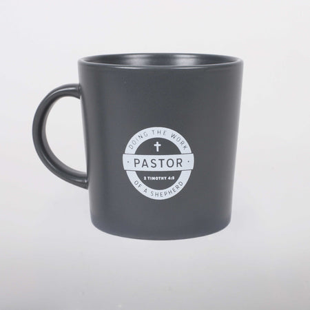 MUG PASTOR DOING GREY 12 OZ