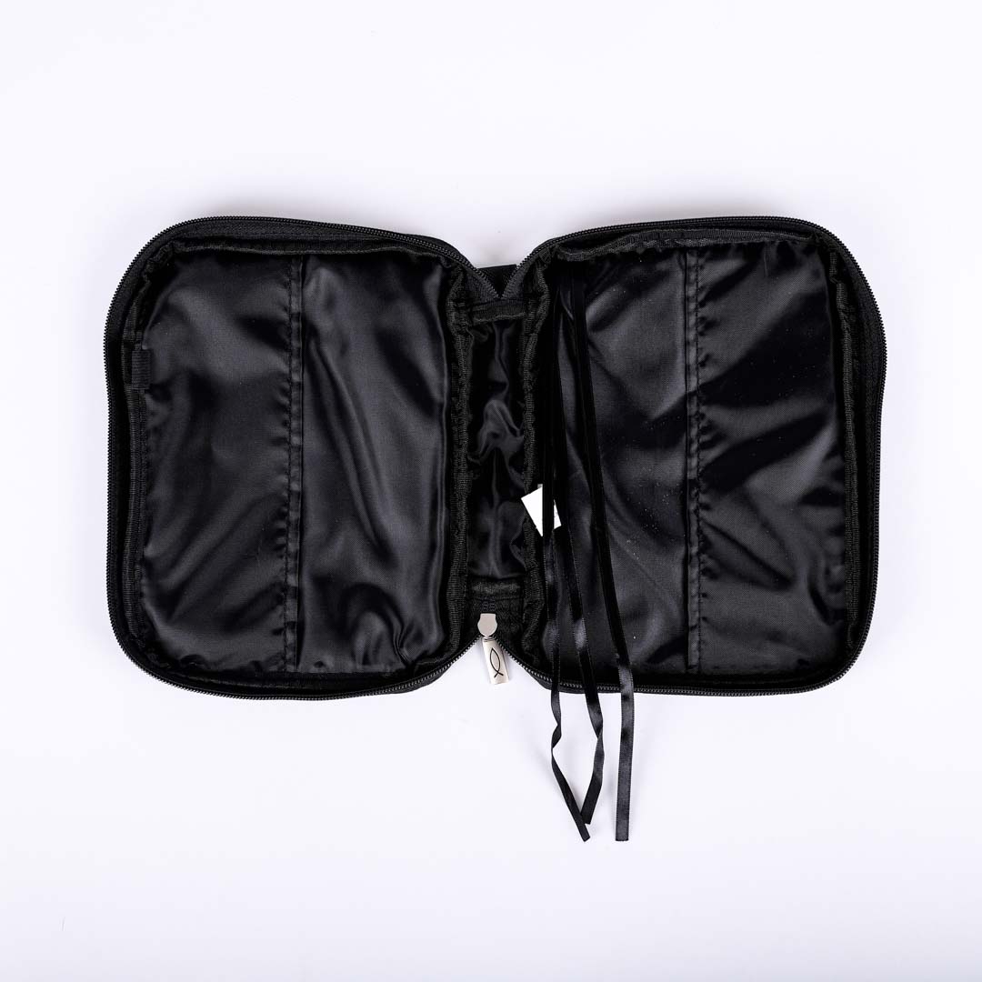BIBLE COVER CANVAS BLACK PLAIN L