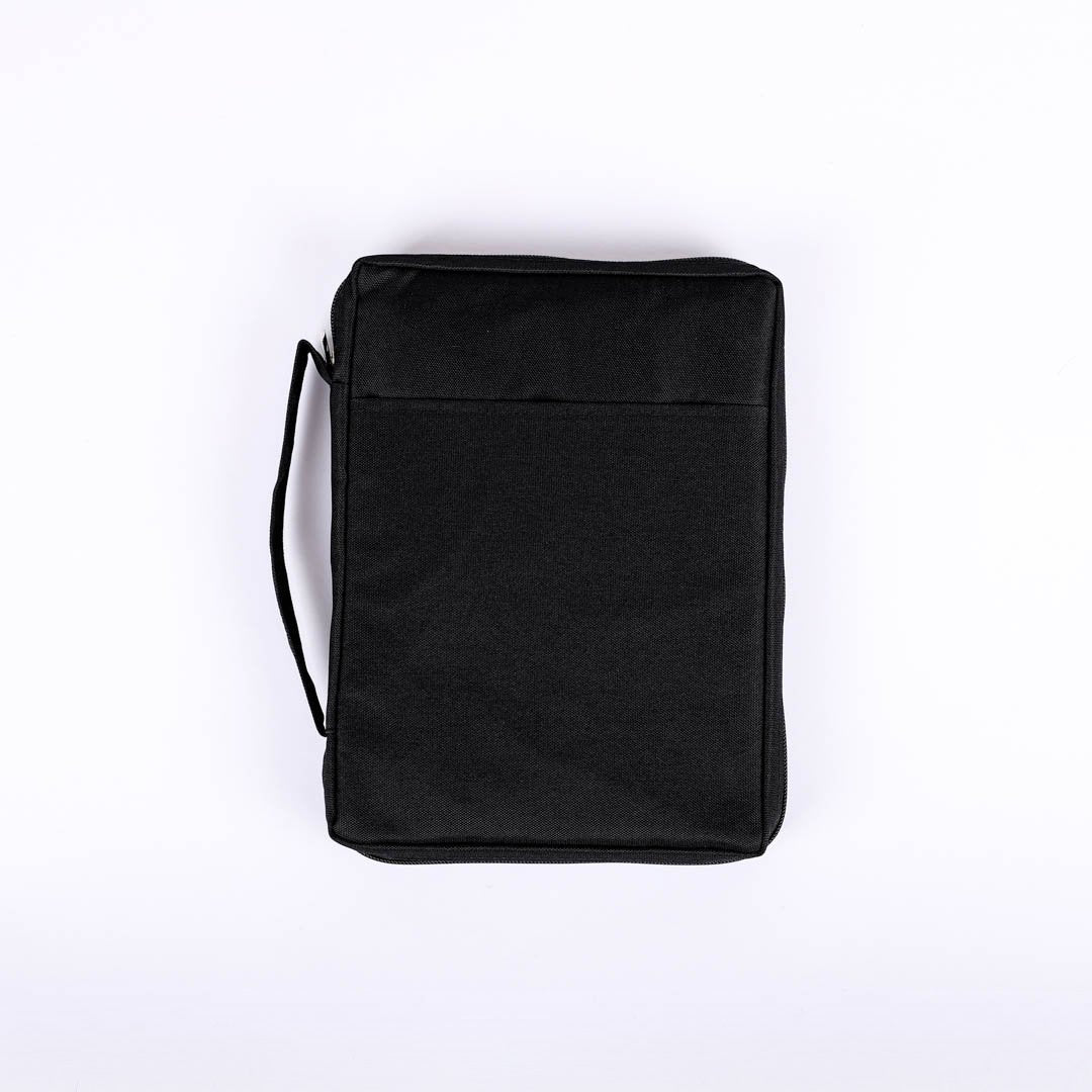 BIBLE COVER CANVAS BLACK PLAIN XL