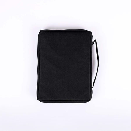 BIBLE COVER CANVAS BLACK PLAIN XL