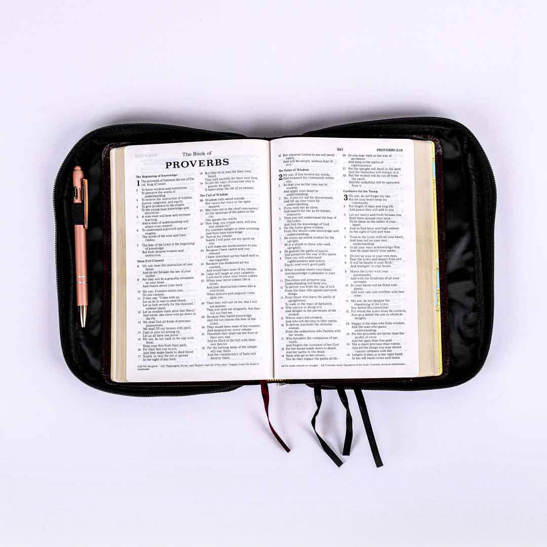BIBLE COVER CANVAS BLACK PLAIN XL