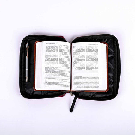 BIBLE COVER CANVAS BURGUNDY PLAIN S