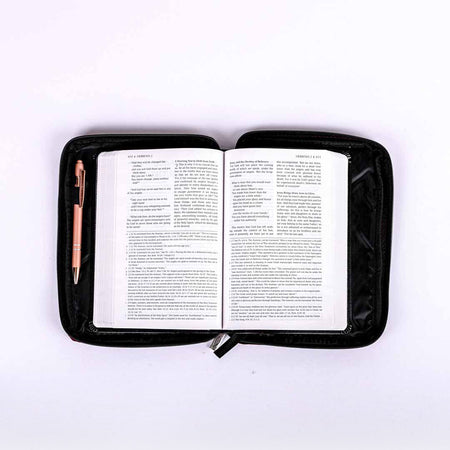 BIBLE COVER CANVAS BURGUNDY PLAIN M