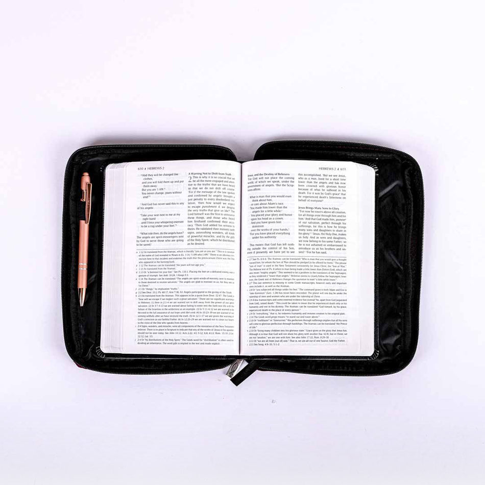 BIBLE COVER CANVAS BURGUNDY PLAIN M