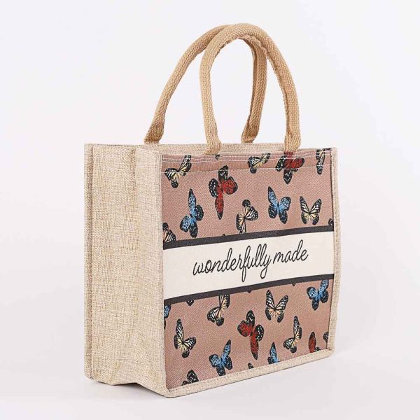 Woven Canvas Tote – Wonderfully Made – Butterflies