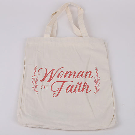 Classic Cotton Tote - Woman of Faith by Swanson Christian Products