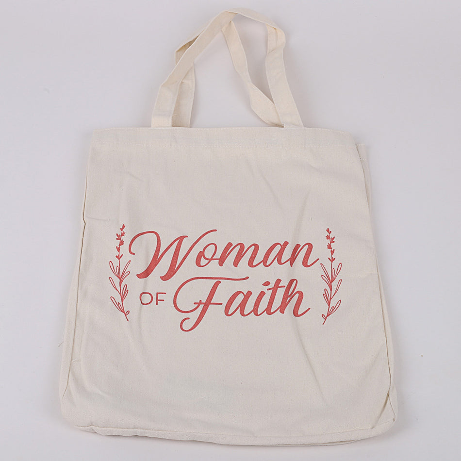 Classic Cotton Tote - Woman of Faith by Swanson Christian Products