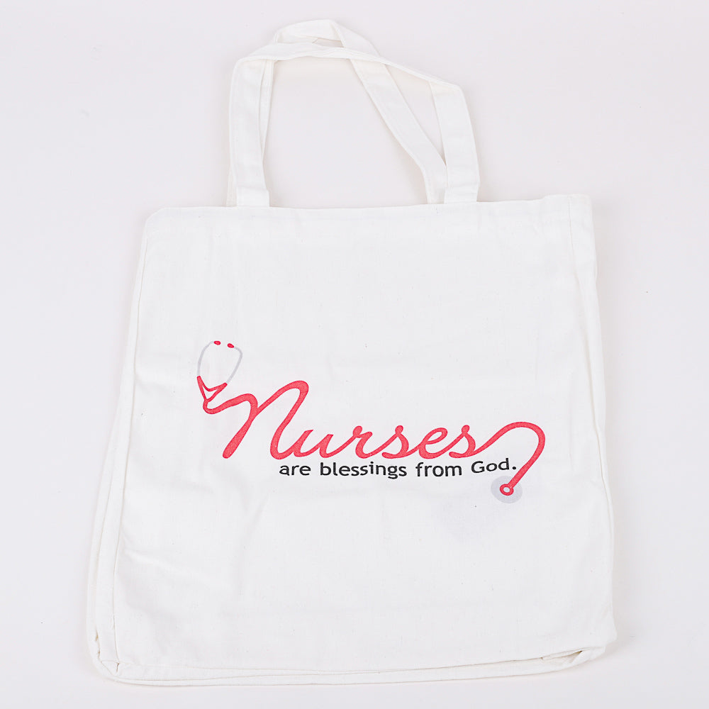 Classic Cotton Tote - Nurses are Blessings by Swanson Christian Products