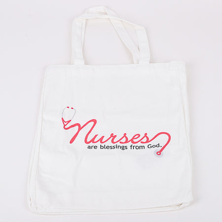 Classic Cotton Tote - Nurses are Blessings by Swanson Christian Products