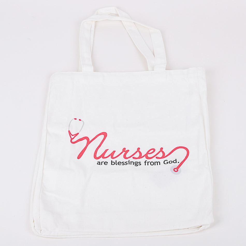 Classic Cotton Tote - Nurses are Blessings by Swanson Christian Products