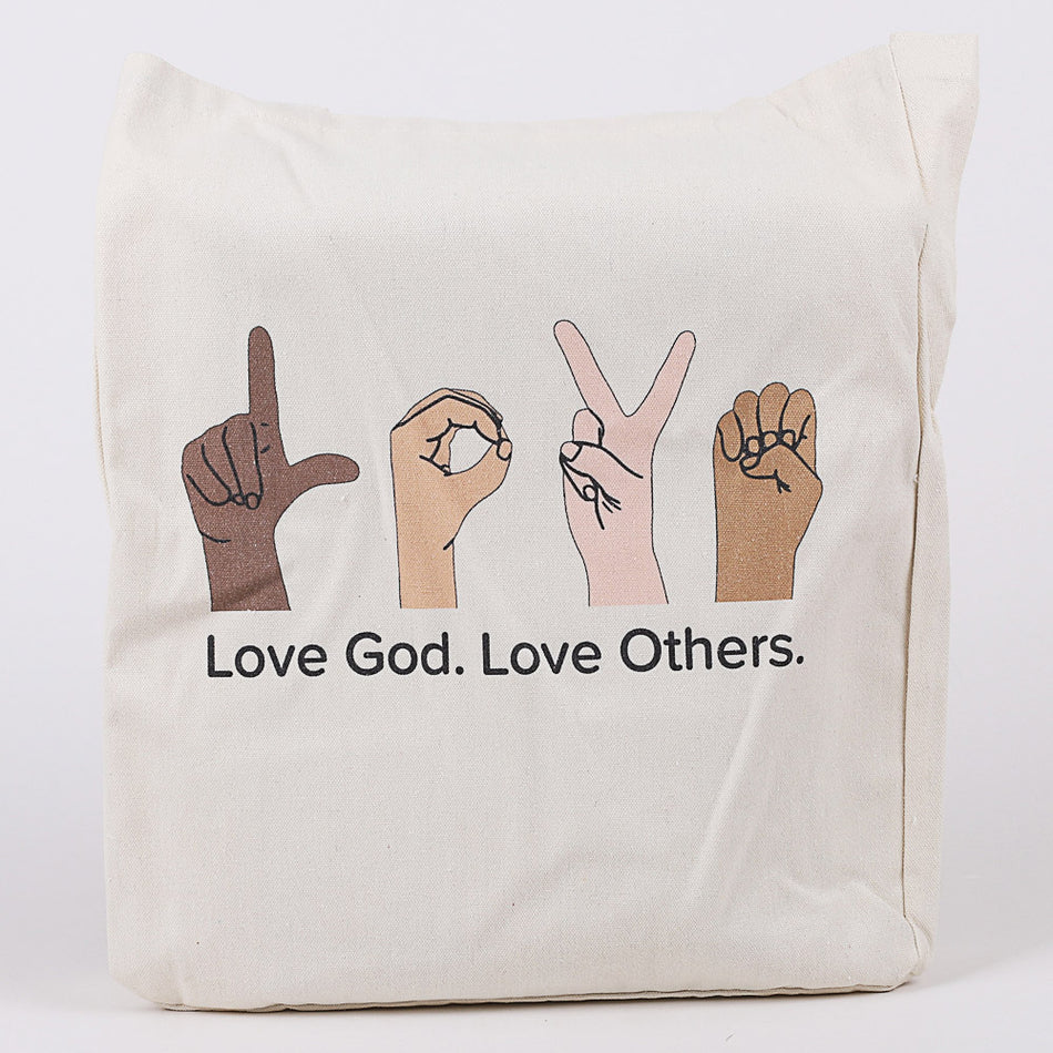 Classic Cotton Tote – Love God Love Others