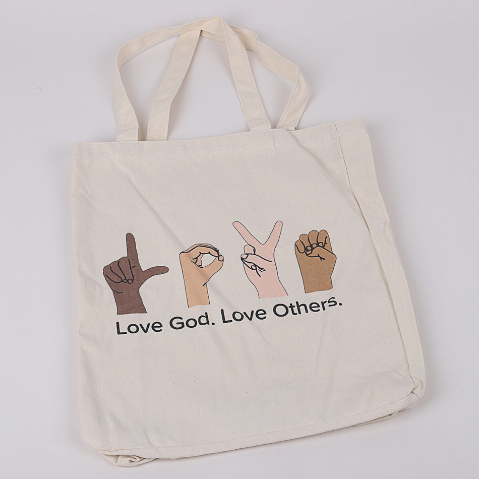 Classic Cotton Tote – Love God Love Others