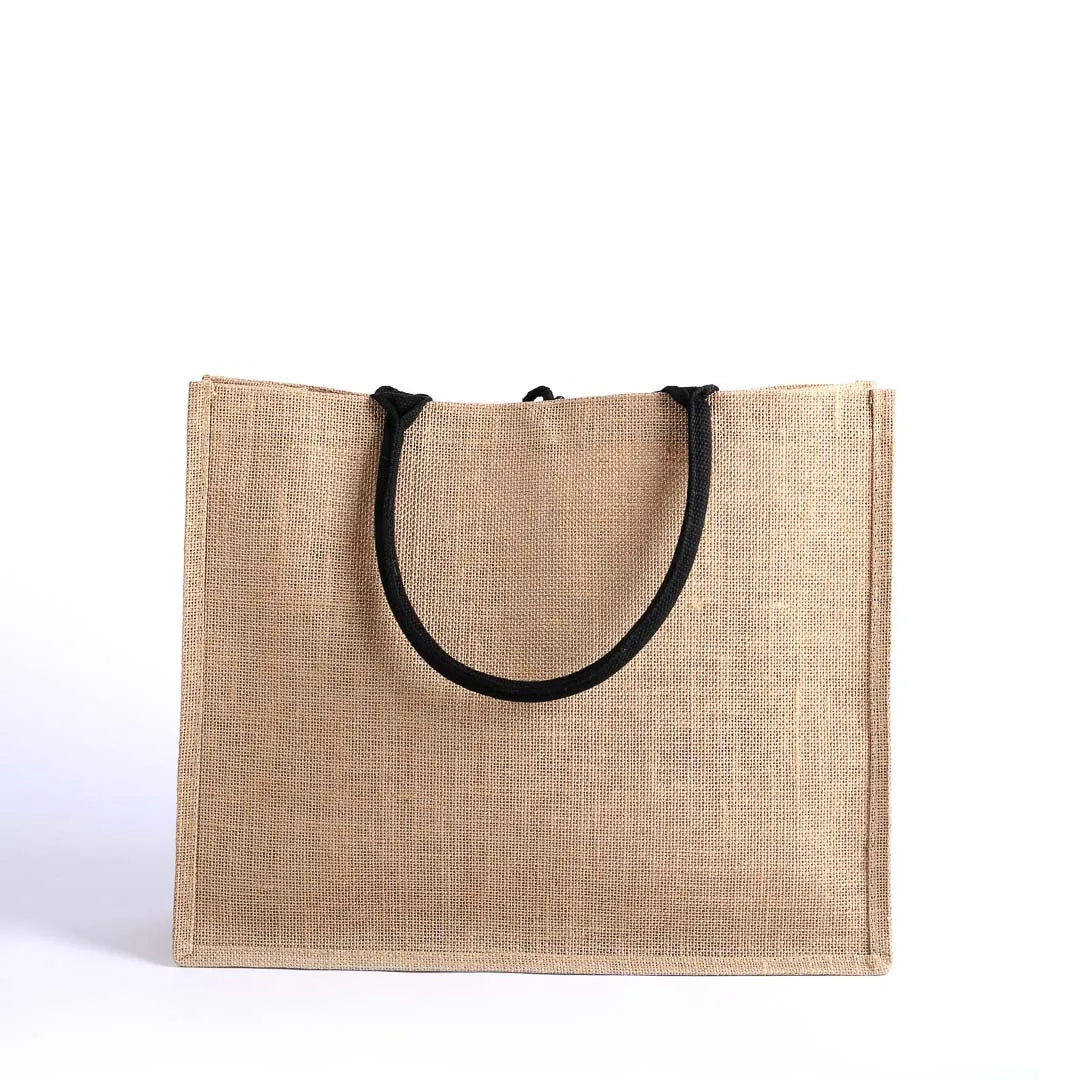 JUTE TOTE BAG  UNFAILING LOVE   17x13.5x6