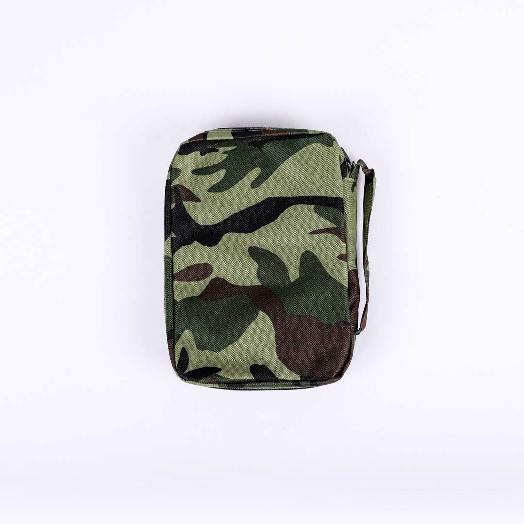 BIBLE COVER CANVAS ARMY OF GOD CAMO M