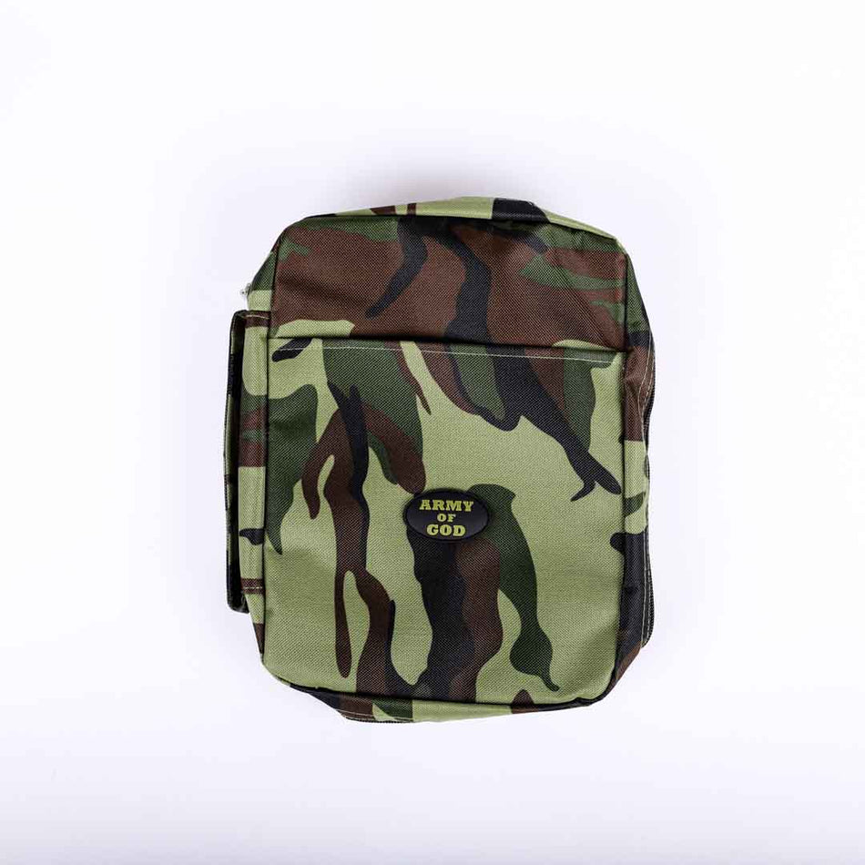 Bible Cover Canvas Army Of God Camo – Medium