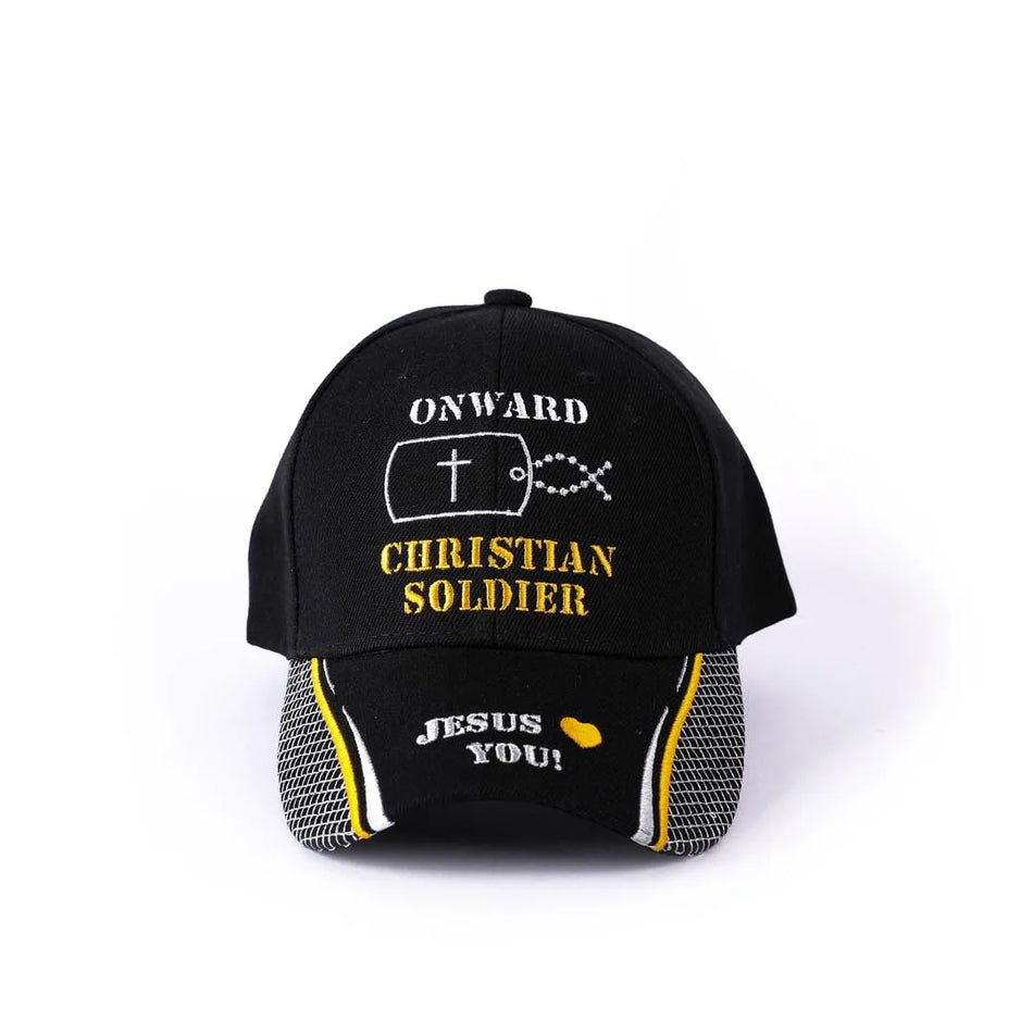 Cap Onward Christian Soldier Dog Tag Black