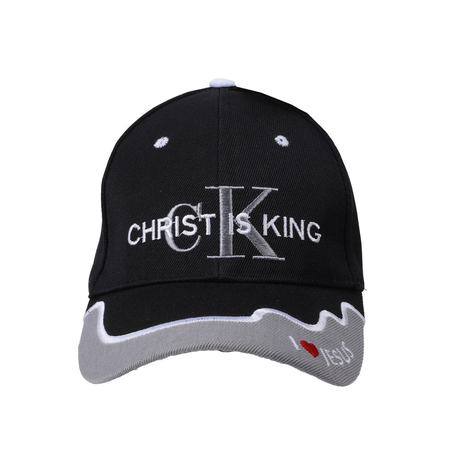 Christ Is King Cap | Embroidered Christian Witness Hat | Adjustable Fit