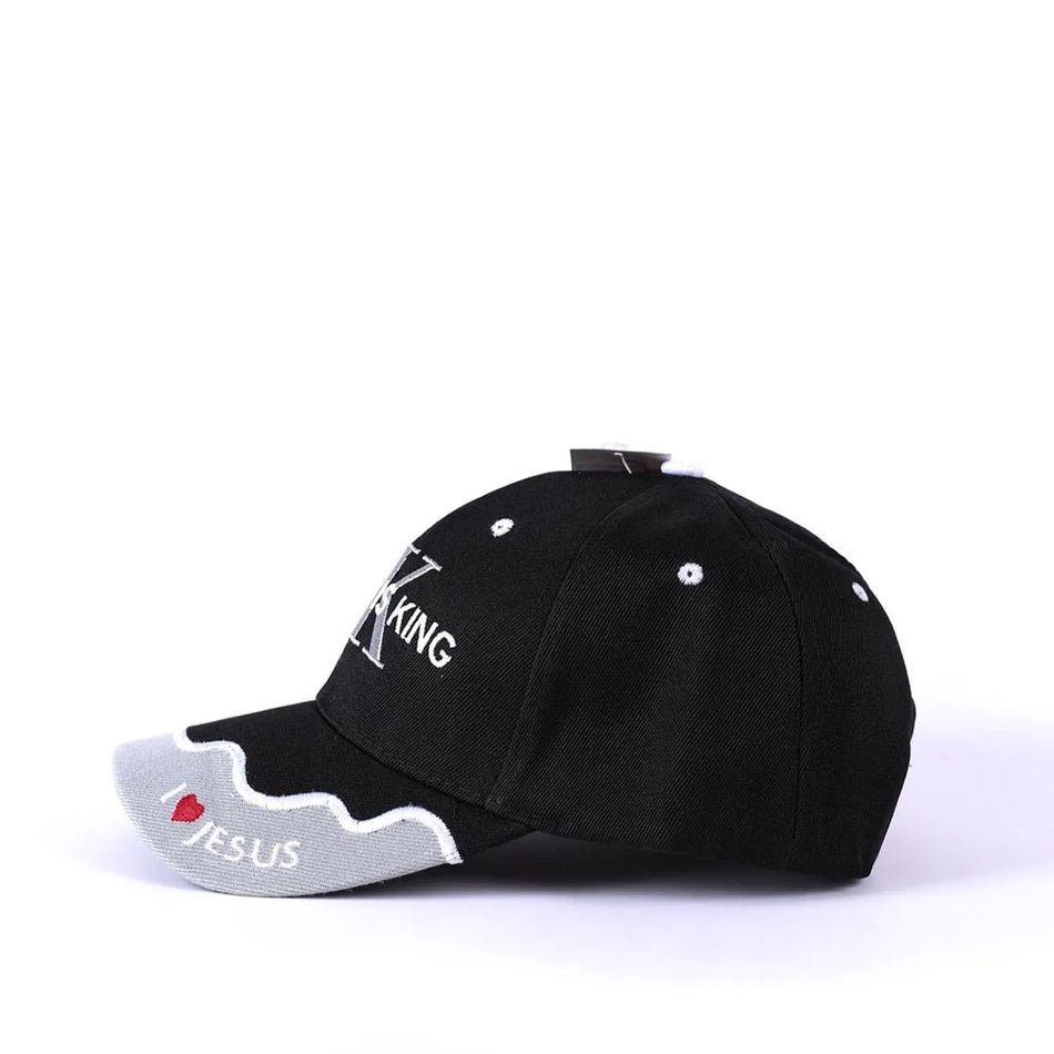 Christ Is King Cap | Embroidered Christian Witness Hat | Adjustable Fit