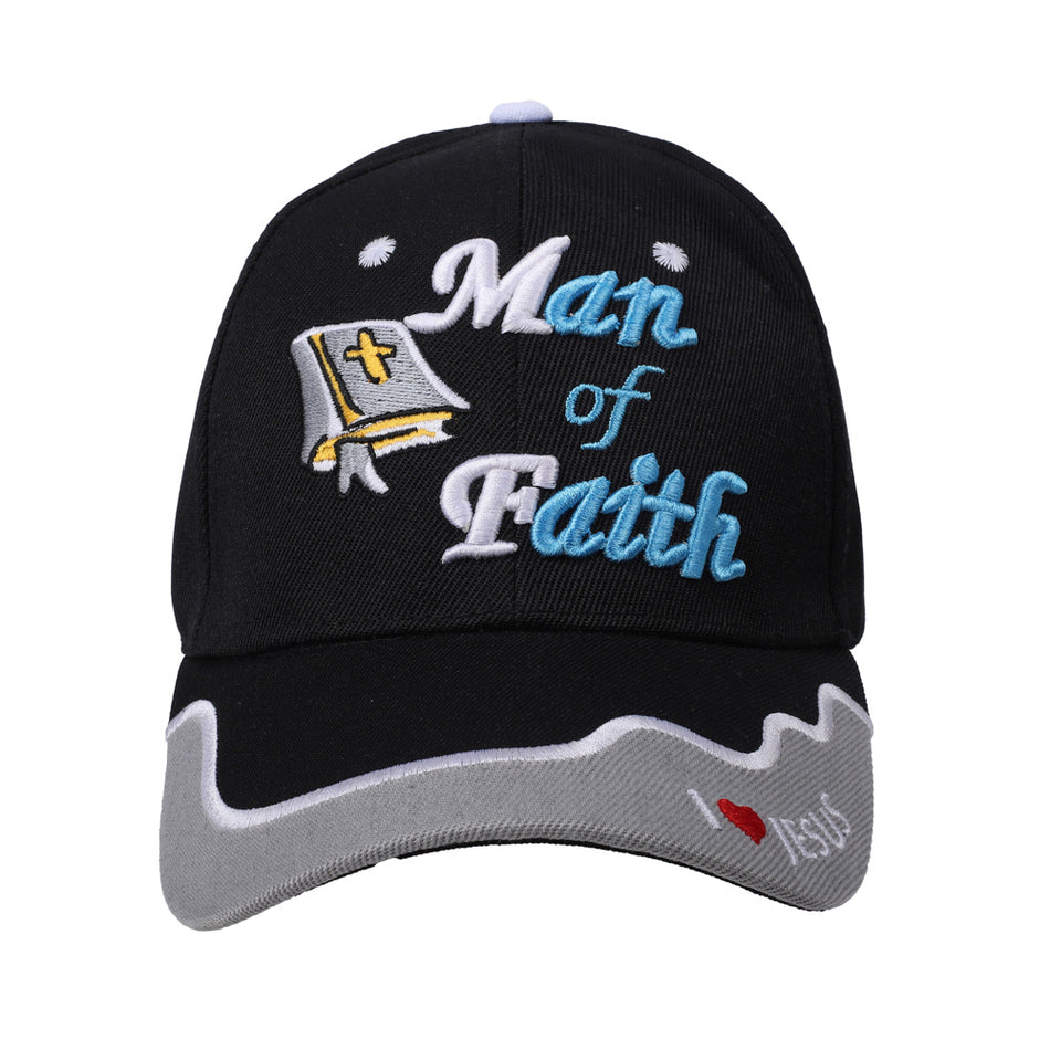 Cap Man Of Faith Black