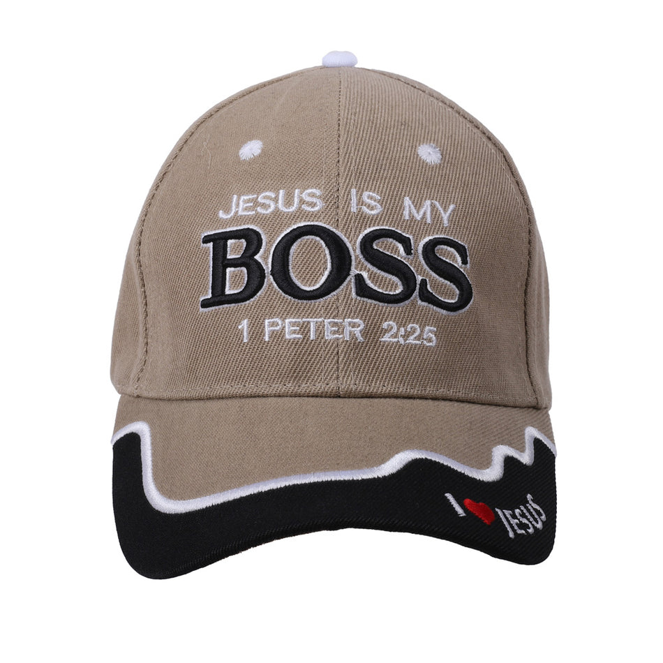 CAP JESUS IS MY BOSS KHAKI