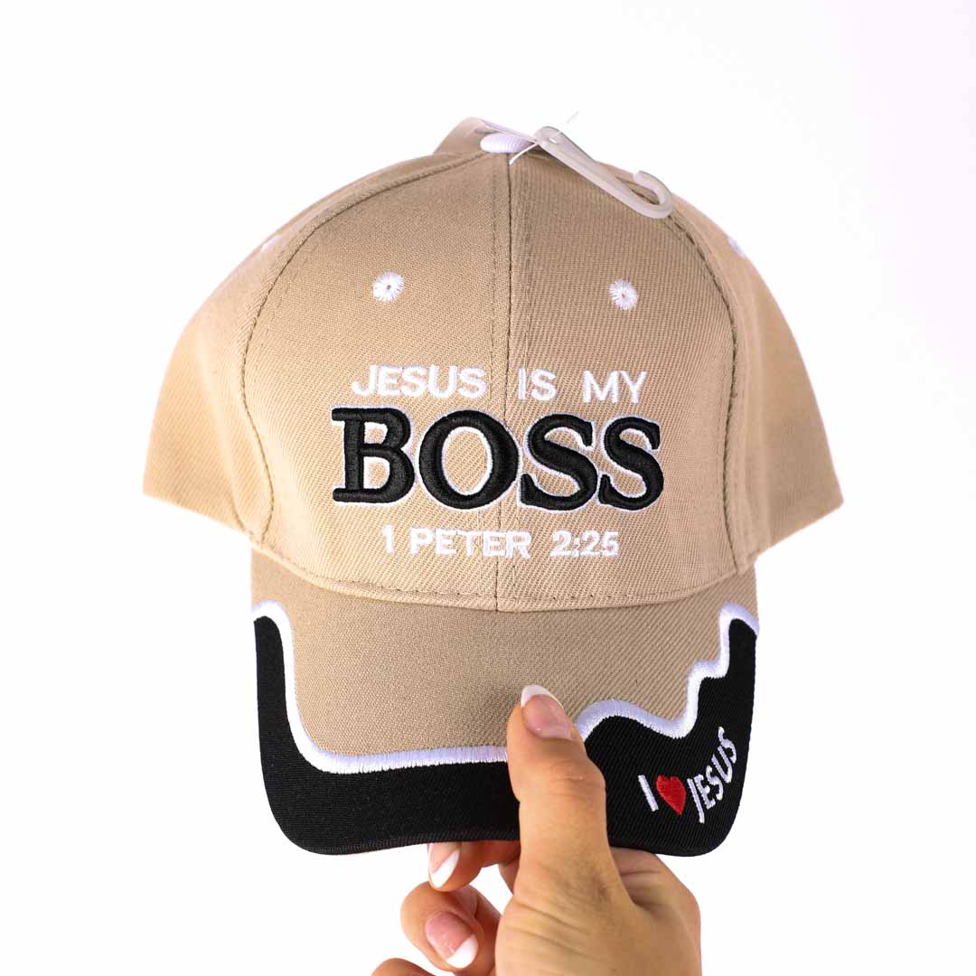 CAP JESUS IS MY BOSS KHAKI