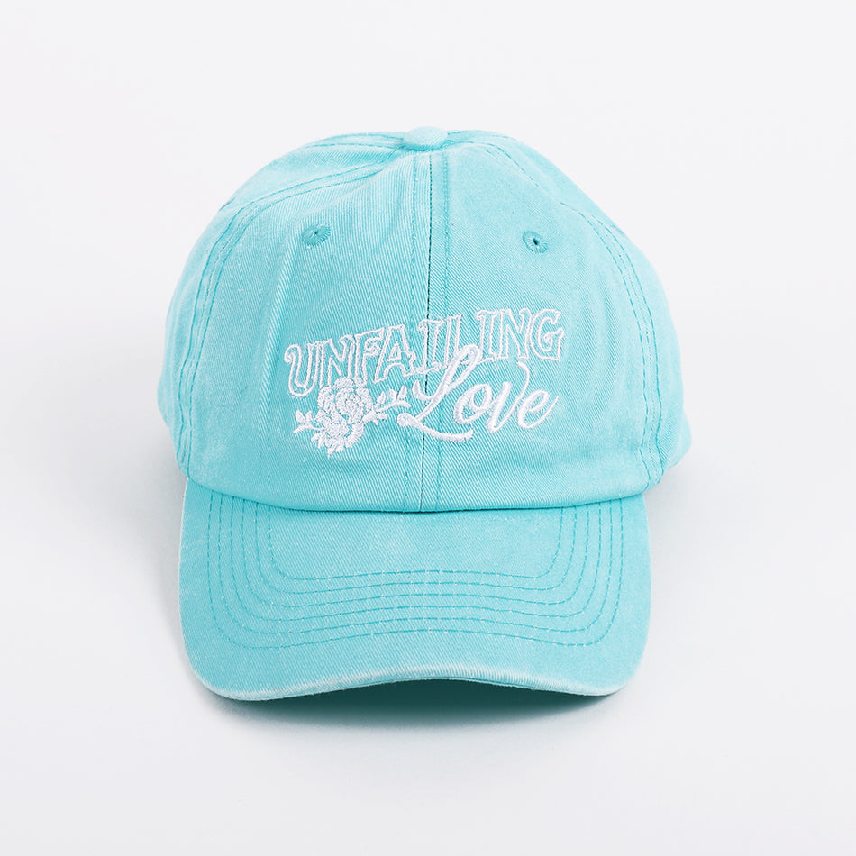 Cap Unfailing Love Prewashed Teal